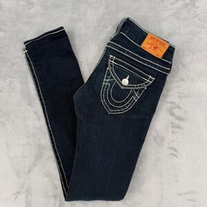 True‎ Religion Women's Jennie Big T Curvy Skinny Jeans Color Body Rinse size 25